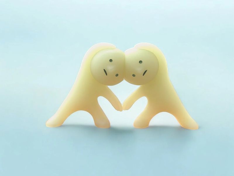 Twin Hearts Yoga Series Smiski